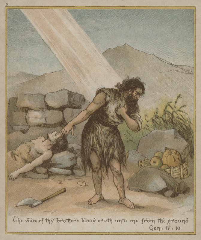 Caïn, ayant juste tué Abel - Richard Andre