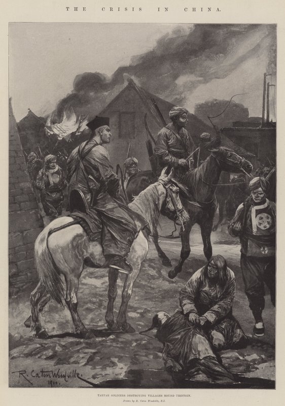 La crise en Chine - Richard Caton Woodville junior