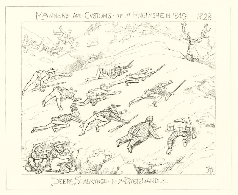 1849, Chasse au cerf dans les Highlands - Richard Doyle