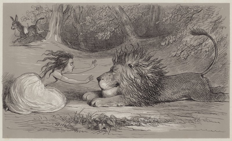 Una et le Lion - Richard Doyle