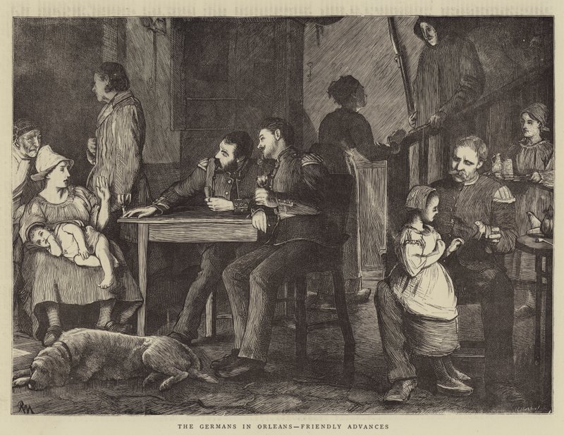 Les Allemands à Orléans, Avances amicales - Robert Walker Macbeth