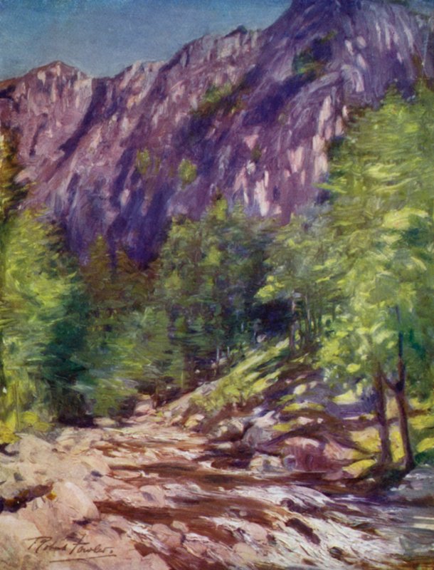 Aberglaslyn (lithographie en couleur) - Robert (after) Fowler