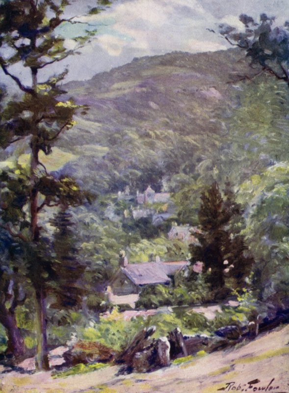 Vue lointaine de Bettws-y-Coed - Robert (after) Fowler