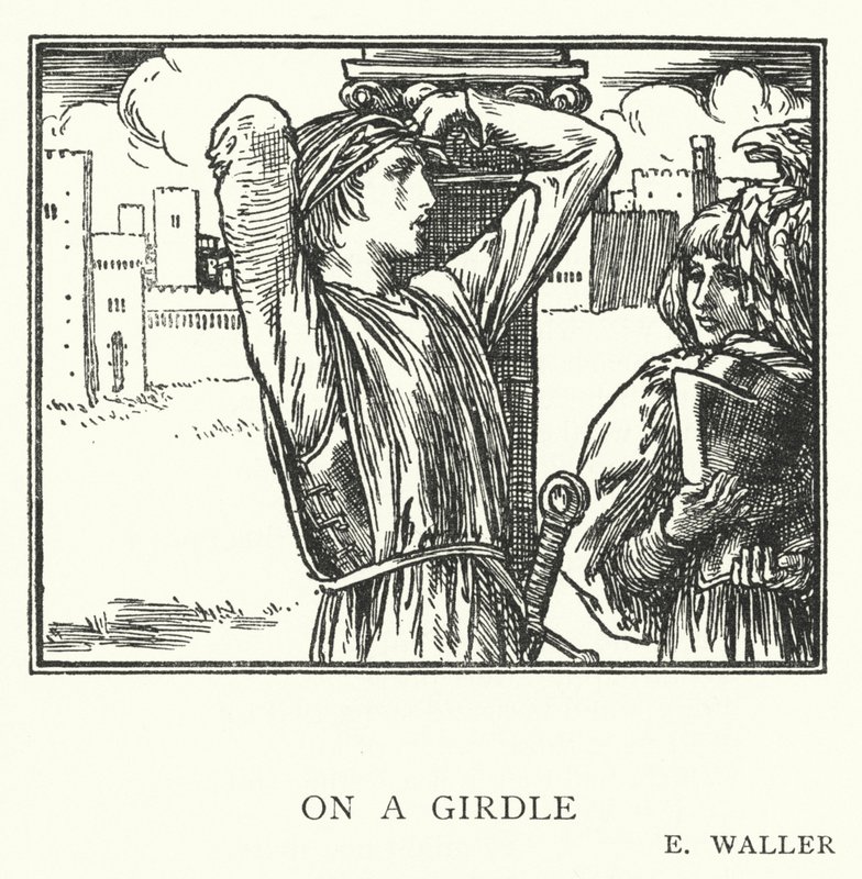 Sur une ceinture (lithographie) - Robert Anning Bell