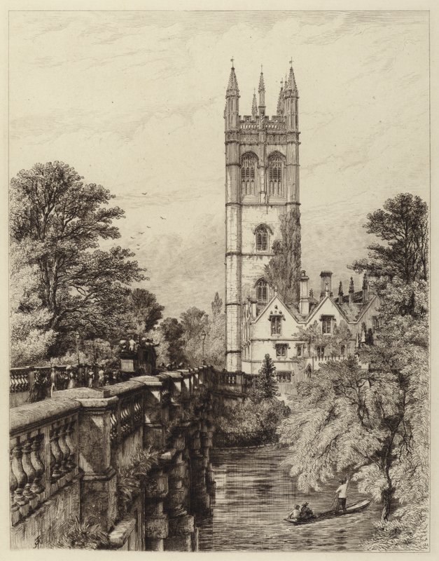 Tour et pont de Magdalen - Robert Kent after Thomas