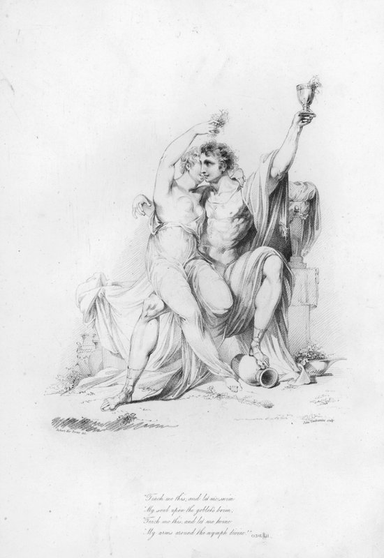 Anacréon, Ode LII (gravure) - Robert Kerr (after) Porter