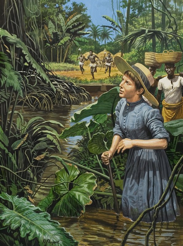 Exploratrice non identifiée en Afrique - Roger Payne