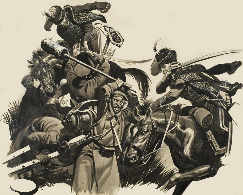 Scène de combat - Ron Embleton