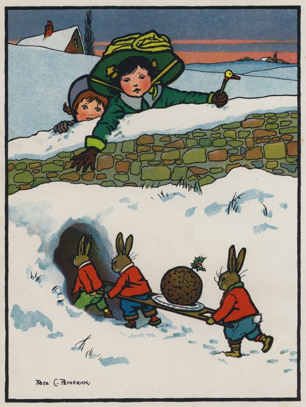 Dîner de Noël des lapins - Rosa Clementina Petherick