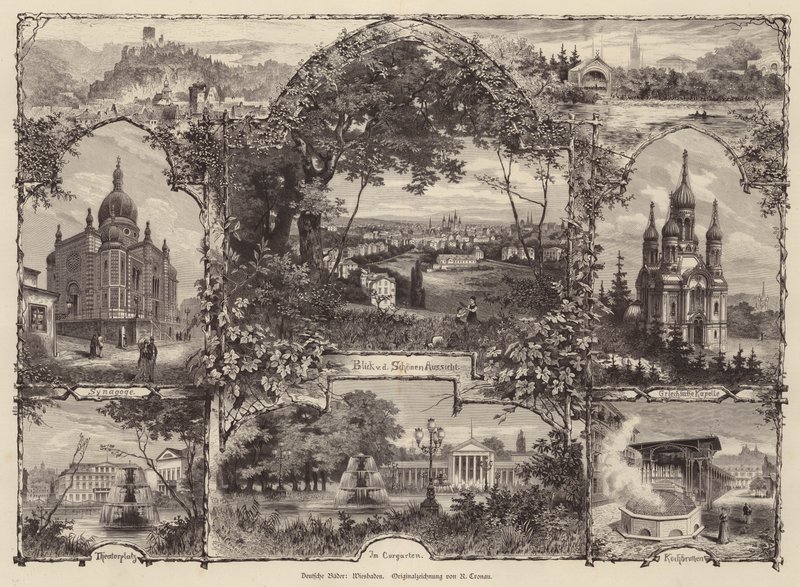 Scènes de Wiesbaden, Allemagne - Rudolf (after) Cronau