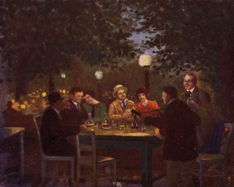 Une fête "Heurigen" - Rudolf Klingsbogl