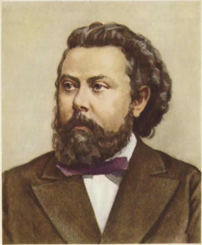 Portrait de Modeste Moussorgski - Russian School