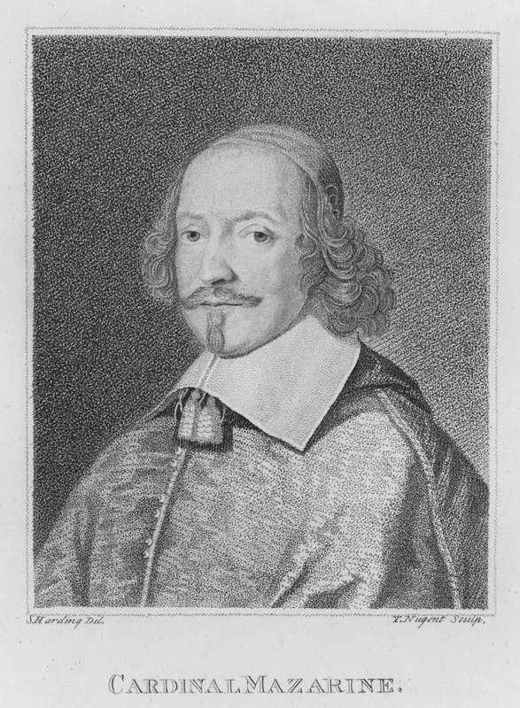 Cardinal Mazarin (gravure) - S. (after) Harding