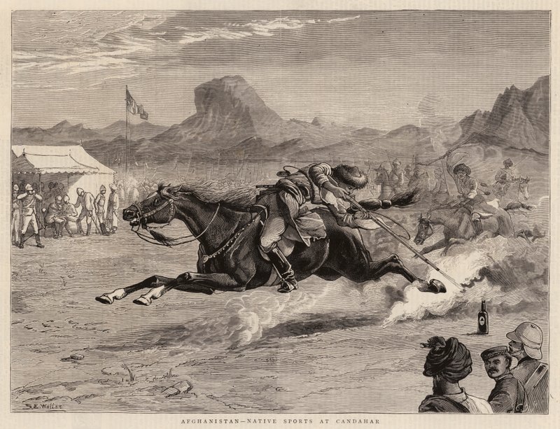 Afghanistan, Sports Indigènes à Candahar - Samuel Edmund Waller