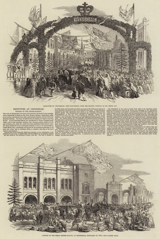 Festivités à Chippenham, ouverture du marché aux fromages - Samuel Read