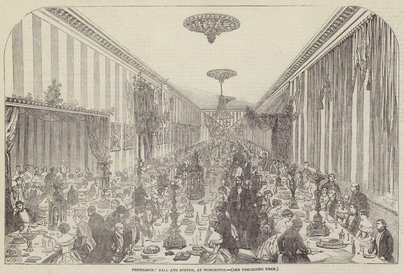 Bal et souper des francs-maçons, à Worcester - Samuel Read