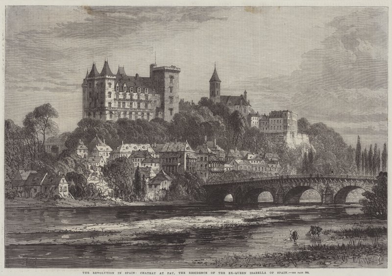 La Révolution en Espagne, Château de Pau, la Résidence de l