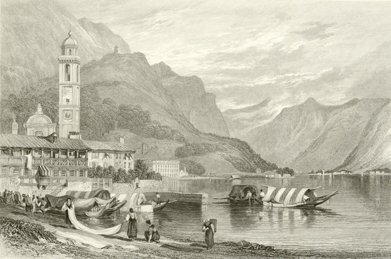 Le lac de Côme, Italie - Samuel Prout