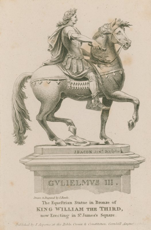 Statue équestre du roi Guillaume III - Samuel Rawle