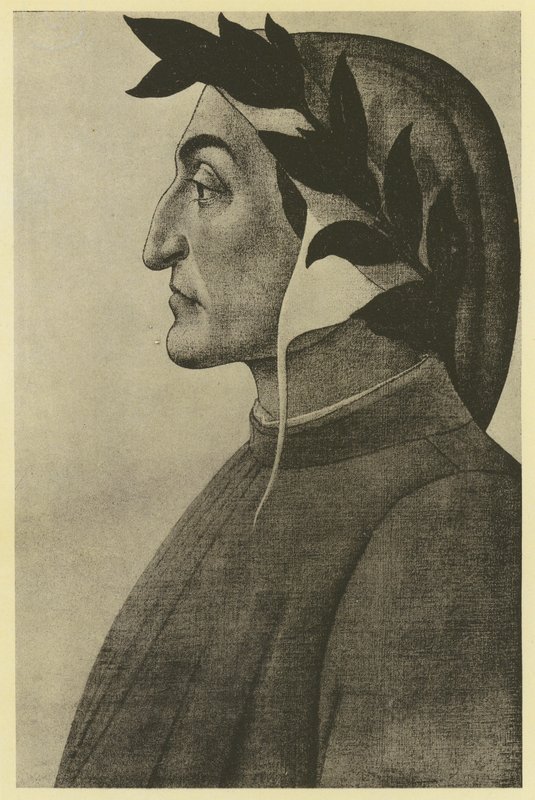 Botticelli : Dante Alighieri - Sandro (after) Botticelli