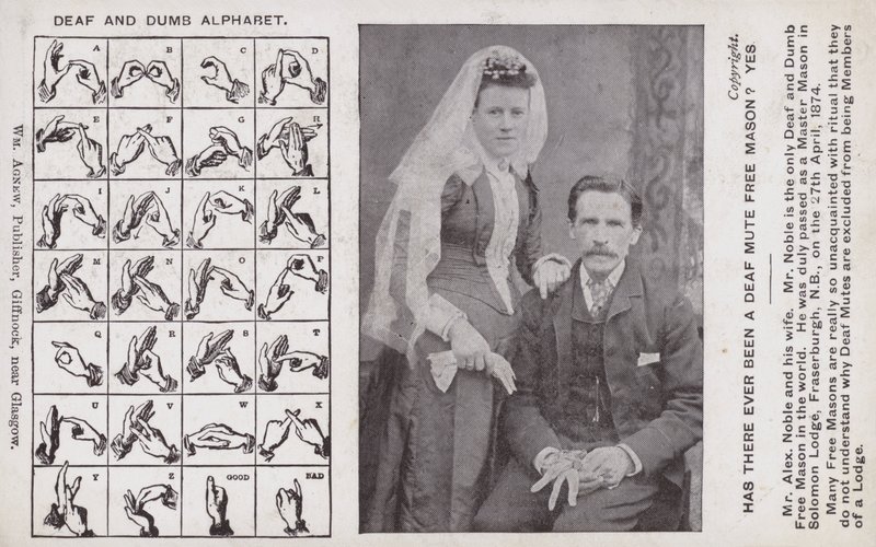Alphabet des sourds-muets - Scottish Photographer