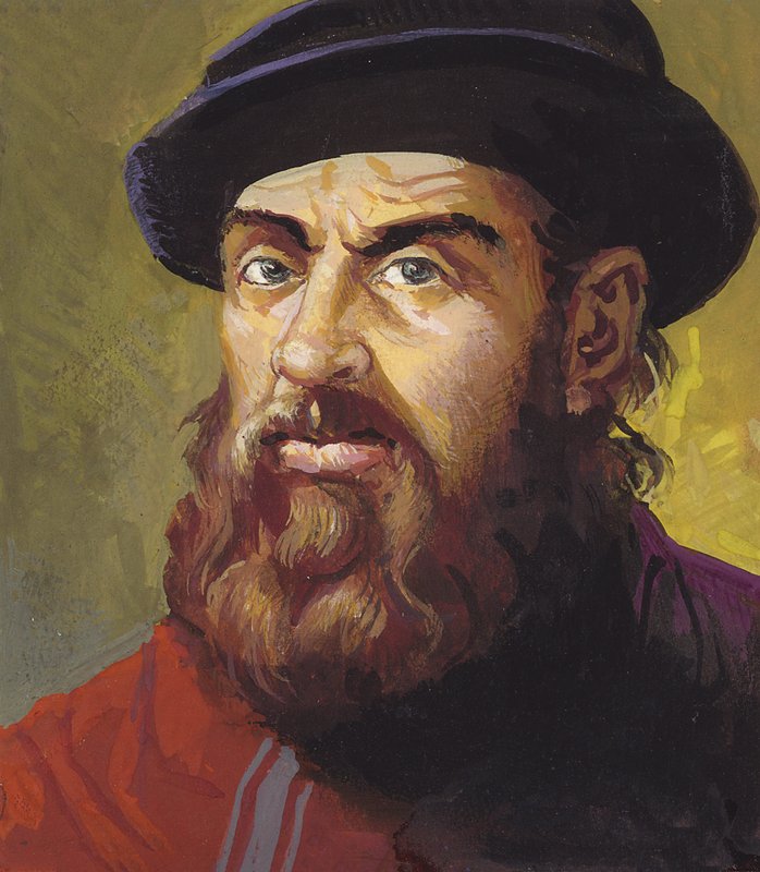 Ferdinand Magellan (gouache sur papier) - Severino Baraldi