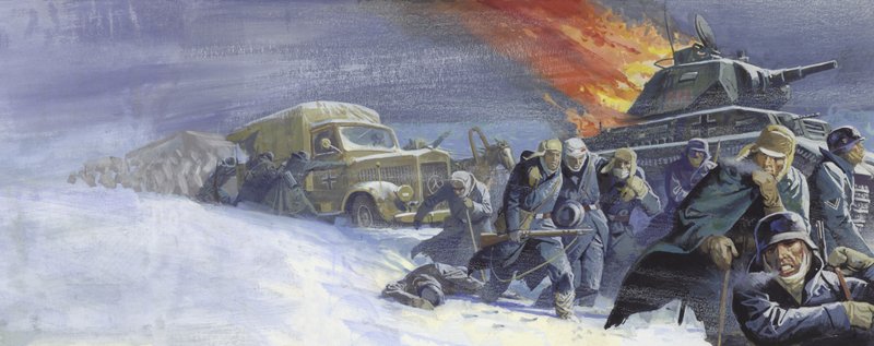 Soldats allemands après la bataille de Stalingrad - Severino Baraldi