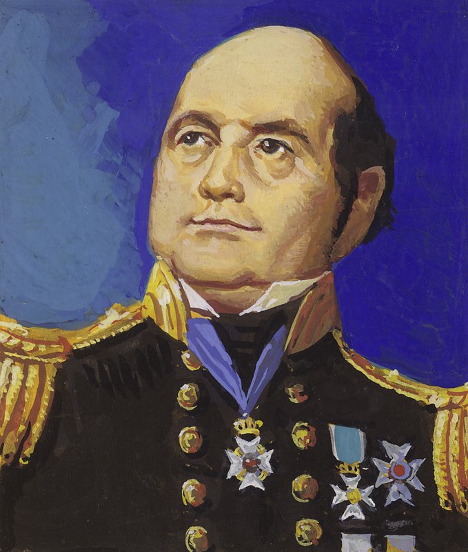 Sir John Franklin (gouache sur papier) - Severino Baraldi