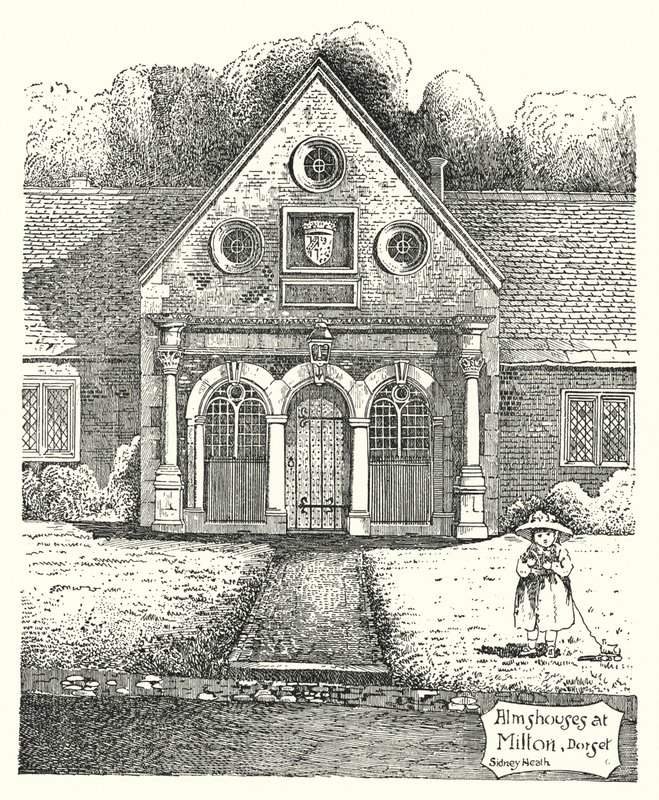 Almshouses à Milton, Dorset - Sidney Heath