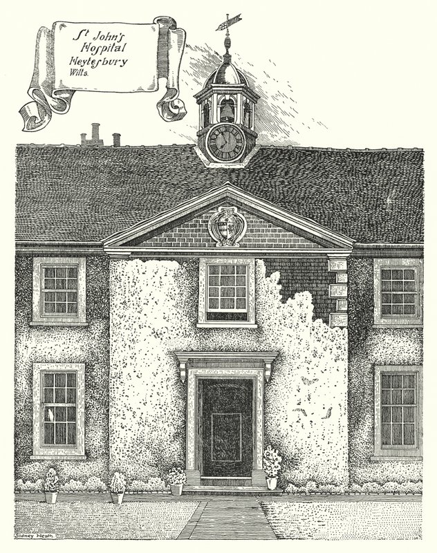 Hôpital Saint-Jean, Heytesbury, Wilts (gravure) - Sidney Heath