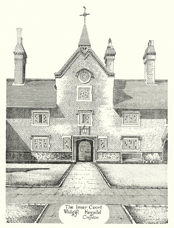 La Cour Intérieure, Hôpital Whitgift, Croydon - Sidney Heath