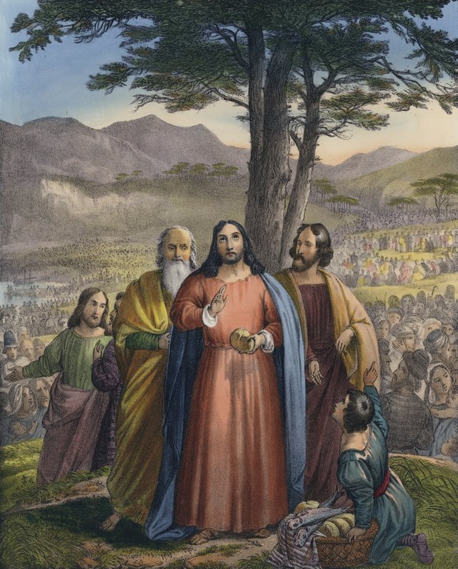 Le Christ nourrit la multitude - Siegfried Detler Bendixen