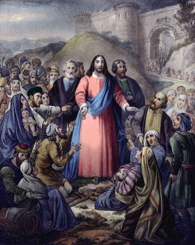 Christ guérissant la multitude - Siegfried Detler Bendixen