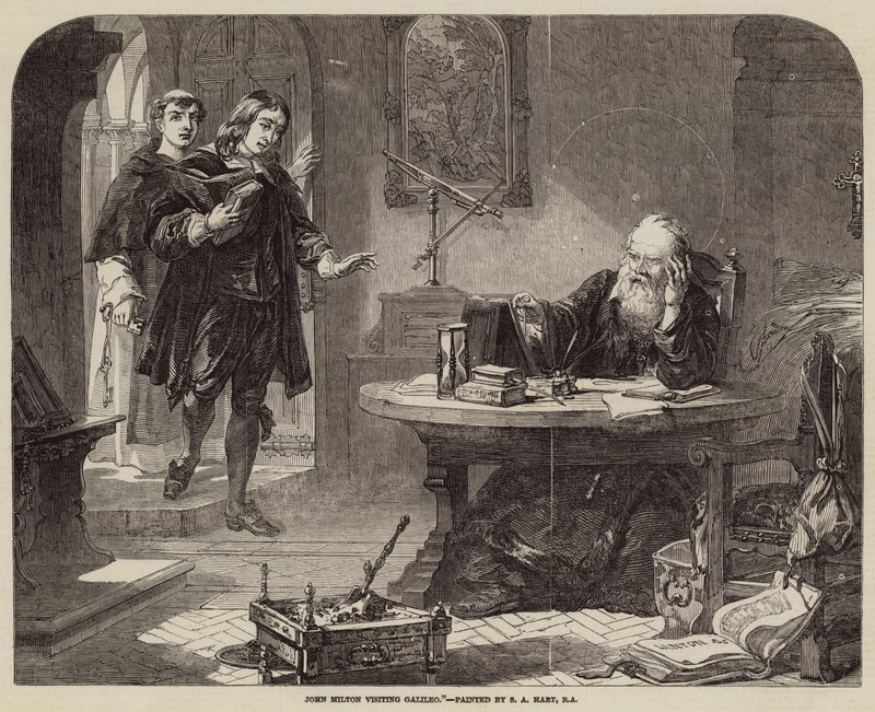 John Milton visitant Galilée - Solomon Alexander Hart