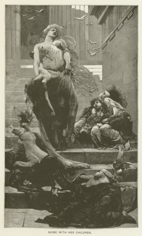 Niobé avec ses enfants - Solomon Joseph Solomon