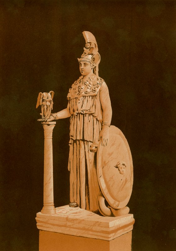 Statue de Minerve trouvée à Athènes - Spanish School
