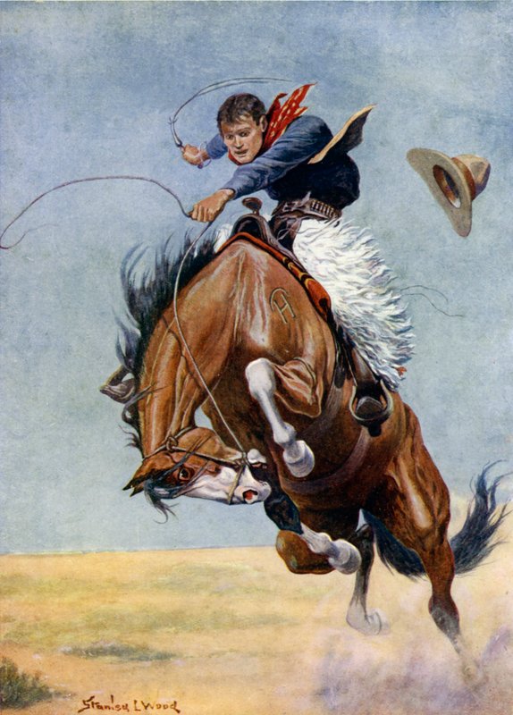 Le cheval sauvage (lithographie en couleur) - Stanley L. (after) Wood