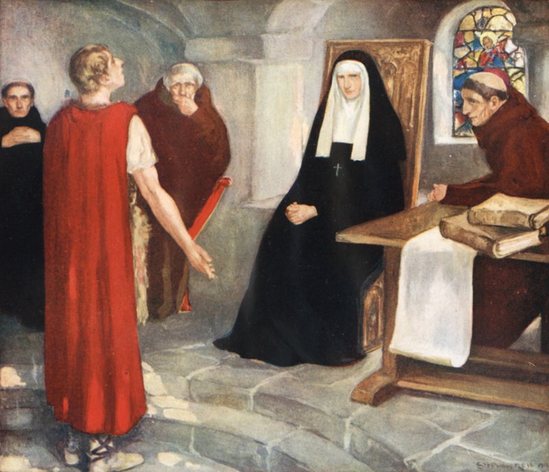 Caedmon devant Sainte Hilda - Stephen Reid