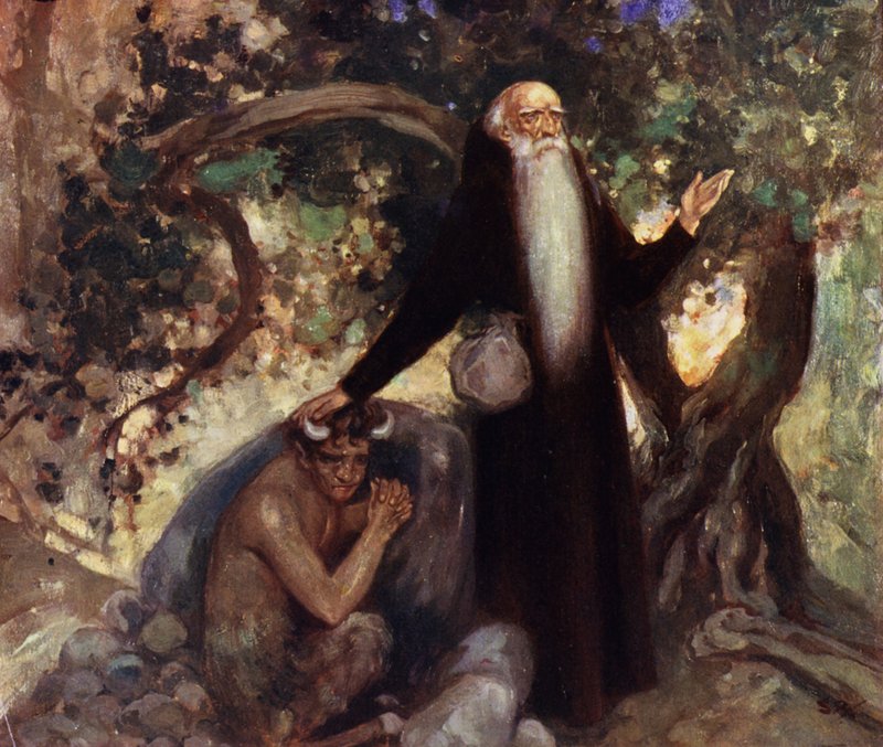 Saint Antoine et le Satyre - Stephen Reid