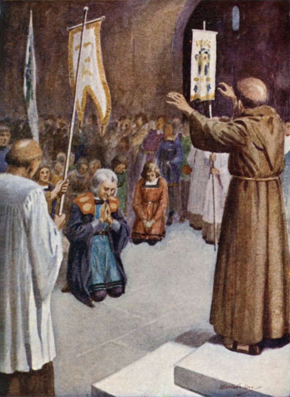 Colomb et son équipage confessent et prennent la communion avant de naviguer - Stewart Orr