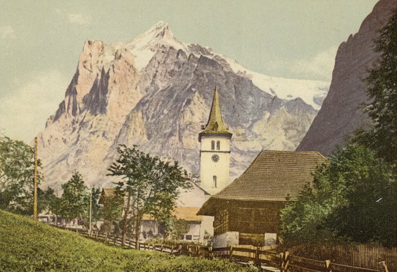 Berner Oberland : Grindelwald avec église - Swiss Photographer