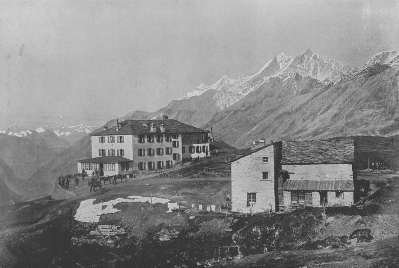 Ryffelberg et les Mischabel (photo n/b) - Swiss Photographer