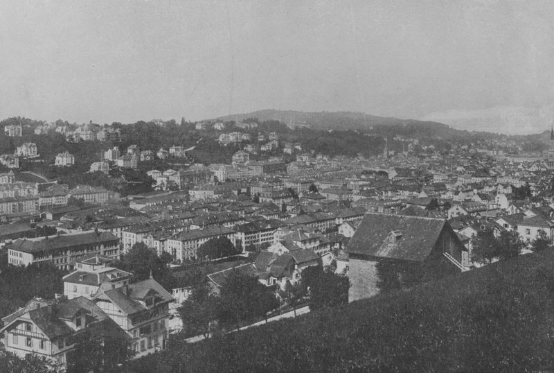 Saint-Gall, Vue générale (photo n/b) - Swiss Photographer