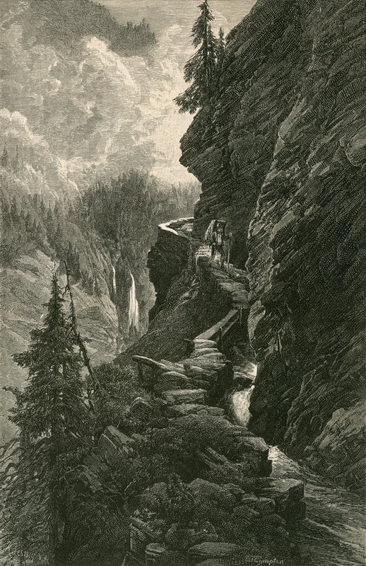 Scène dans le col de Rawyl, près d