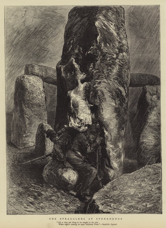 Les traînards à Stonehenge - Sydney Prior Hall