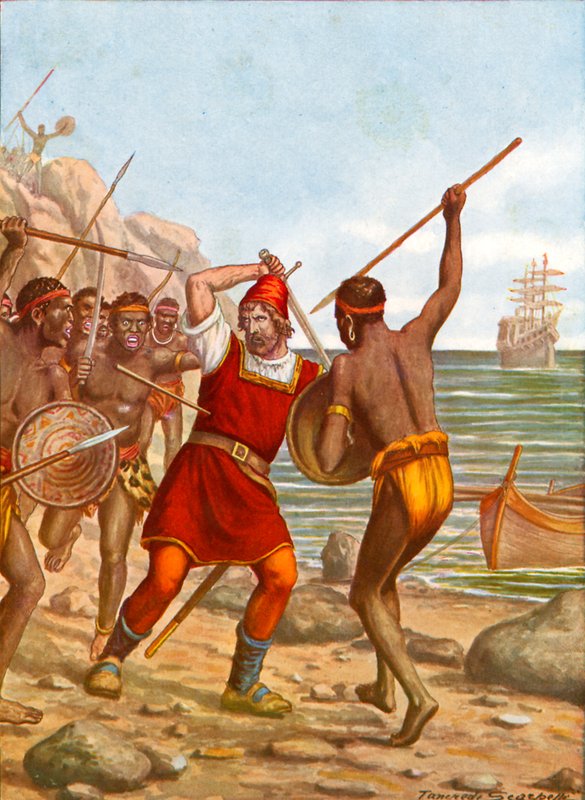 Cadamosto tué par des nègres - Tancredi Scarpelli