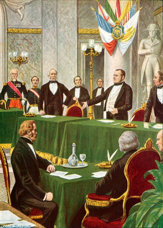 Cavour au Congrès de Paris, 1856 - Tancredi Scarpelli