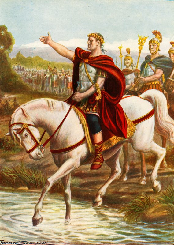 Jules César traversant le Rubicon - Tancredi Scarpelli