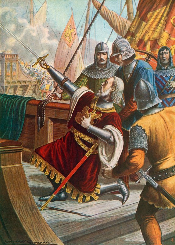 Luciano Doria tué au combat, 1379 - Tancredi Scarpelli