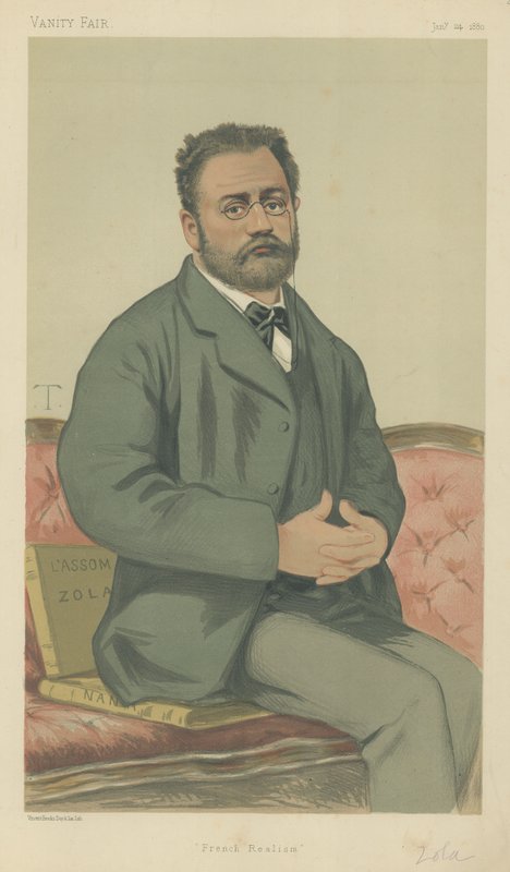 Émile Zola (lithographie en couleur) - Theobald Chartran